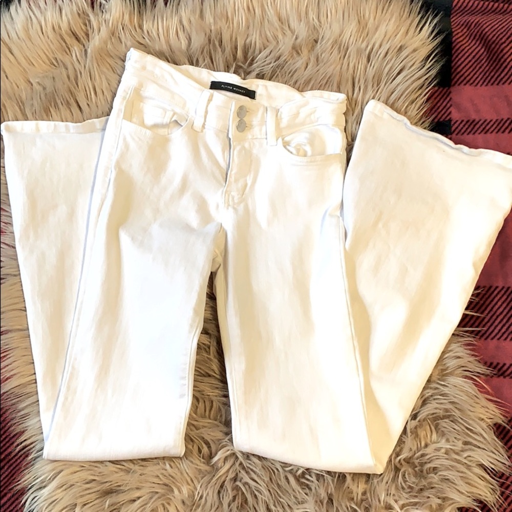 Flying monkey flare jeans